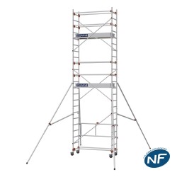 Petit échafaudage roulant base fixe ou pliante, certifié NF.