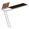 Plan technique d'un plancher trappe avec échelle d'échafaudage