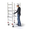 échafaudage roulant avec structure pliante