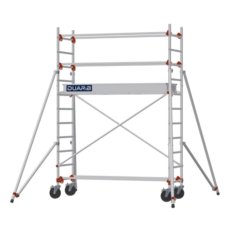 échafaudage un plancher avec lisses de protections