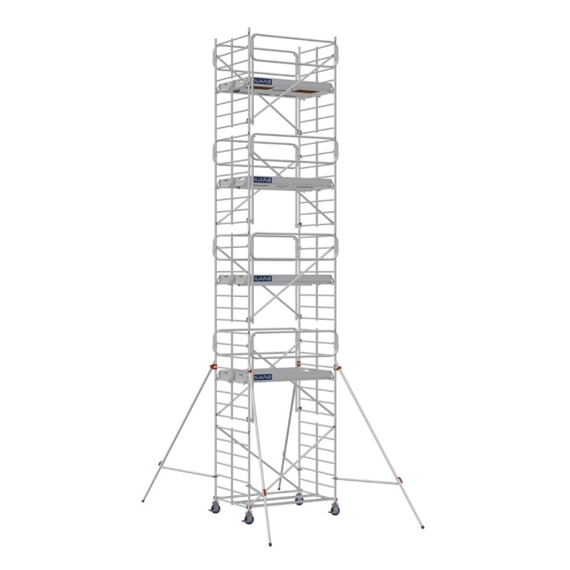 Échafaudage roulant autostable pour professionnels du bâtiment