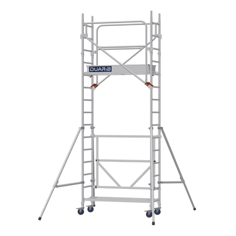 Échafaudage roulant aluminium pour espaces restreints