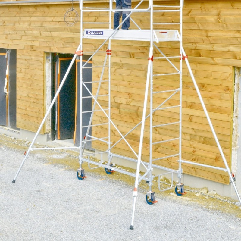 Échafaudage roulant acier conforme à la norme EN 1004-1