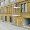 Échafaudage roulant avec montage sécurisé par un seul opérateur