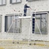 Vue générale de l'échafaudage roulant Rollstar longueur 2,54 m