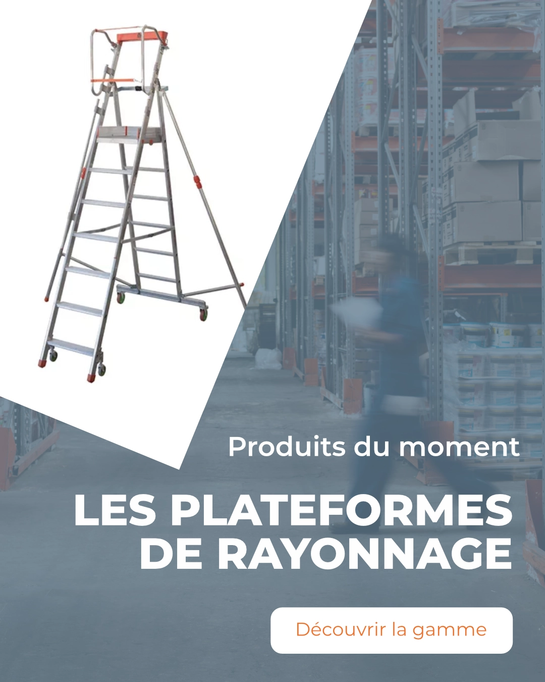 Plateforme de rayonnage - entrepôt logistique - grande distrubution